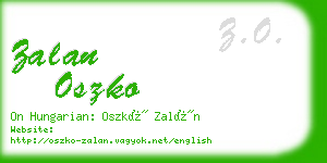 zalan oszko business card